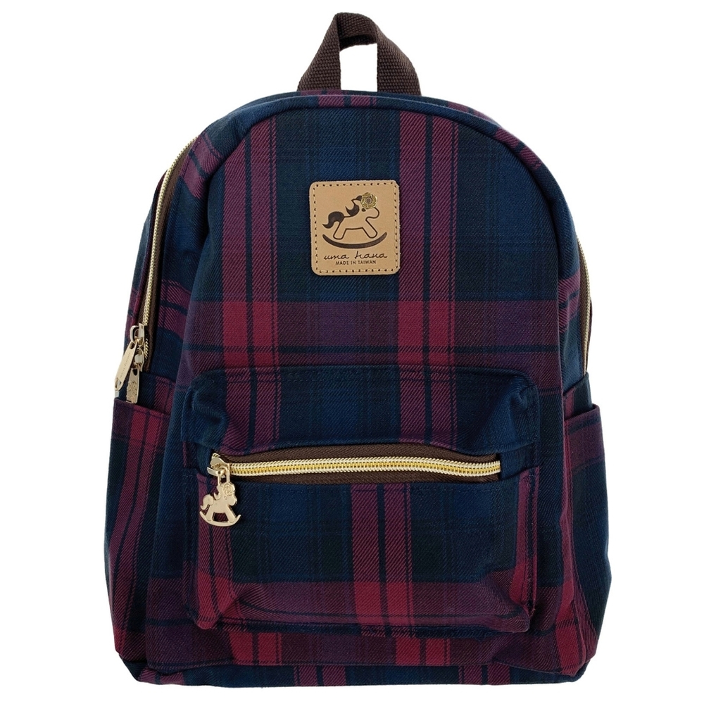 Waterproof Plaid Mini Small Travel Backpack